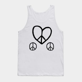 Heart Peace, Peace Love Symbols, Peace Sign Tank Top